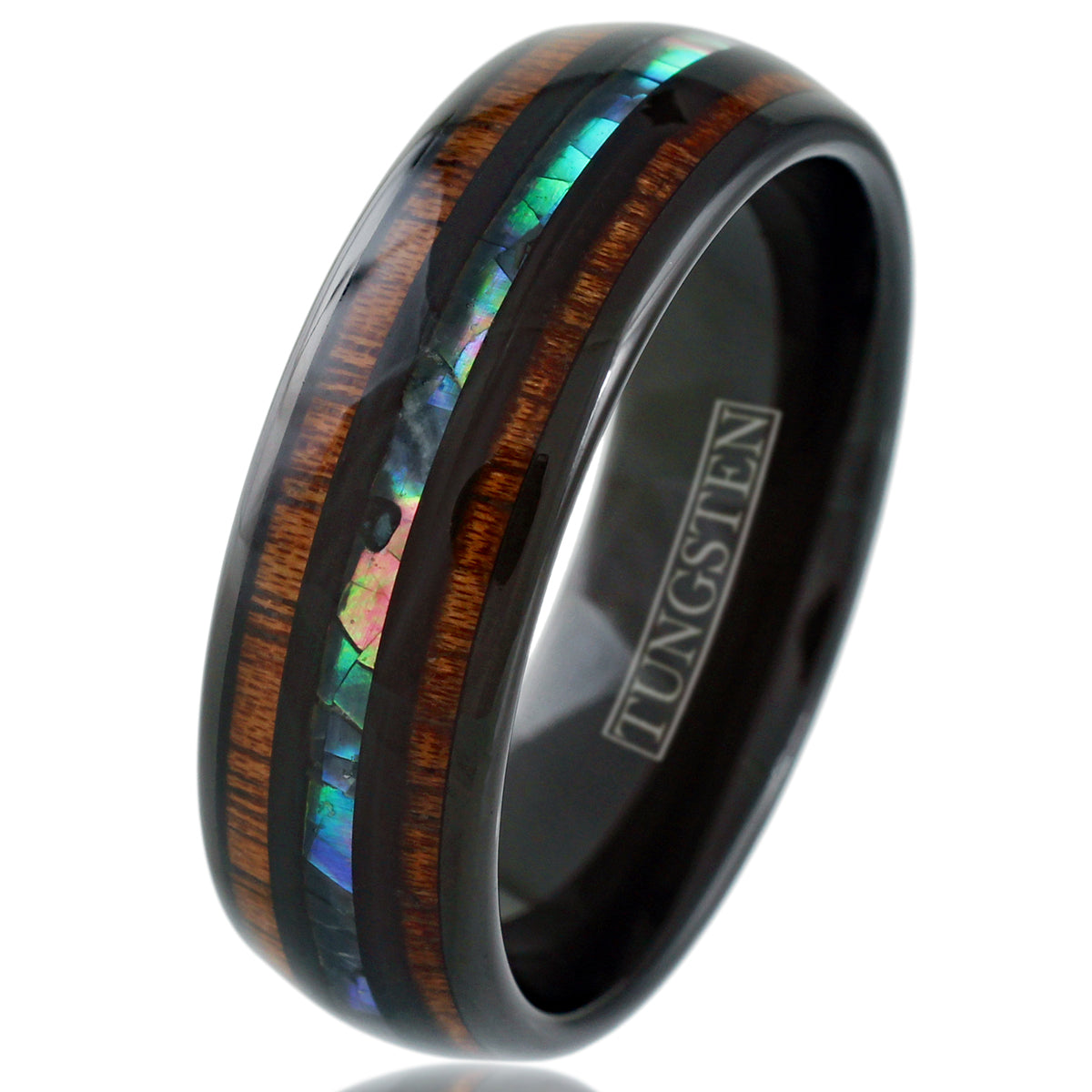 Black Tungsten + Abalone + Koa Wood