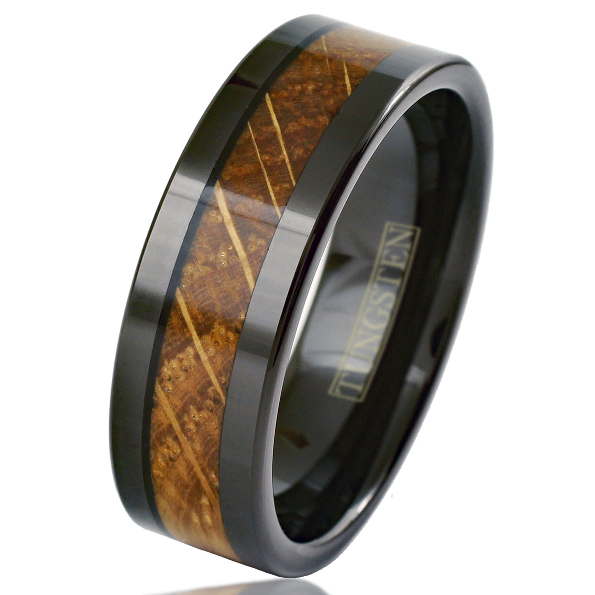 Black Tungsten + Whiskey Barrel Oak Wood
