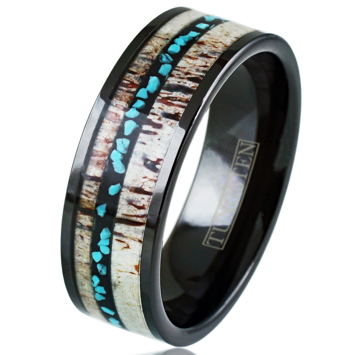 Black Tungsten + Turquoise + Antler