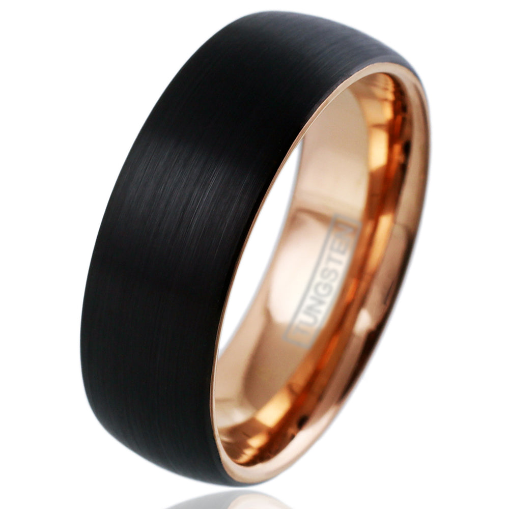 Black Tungsten + Rose Gold