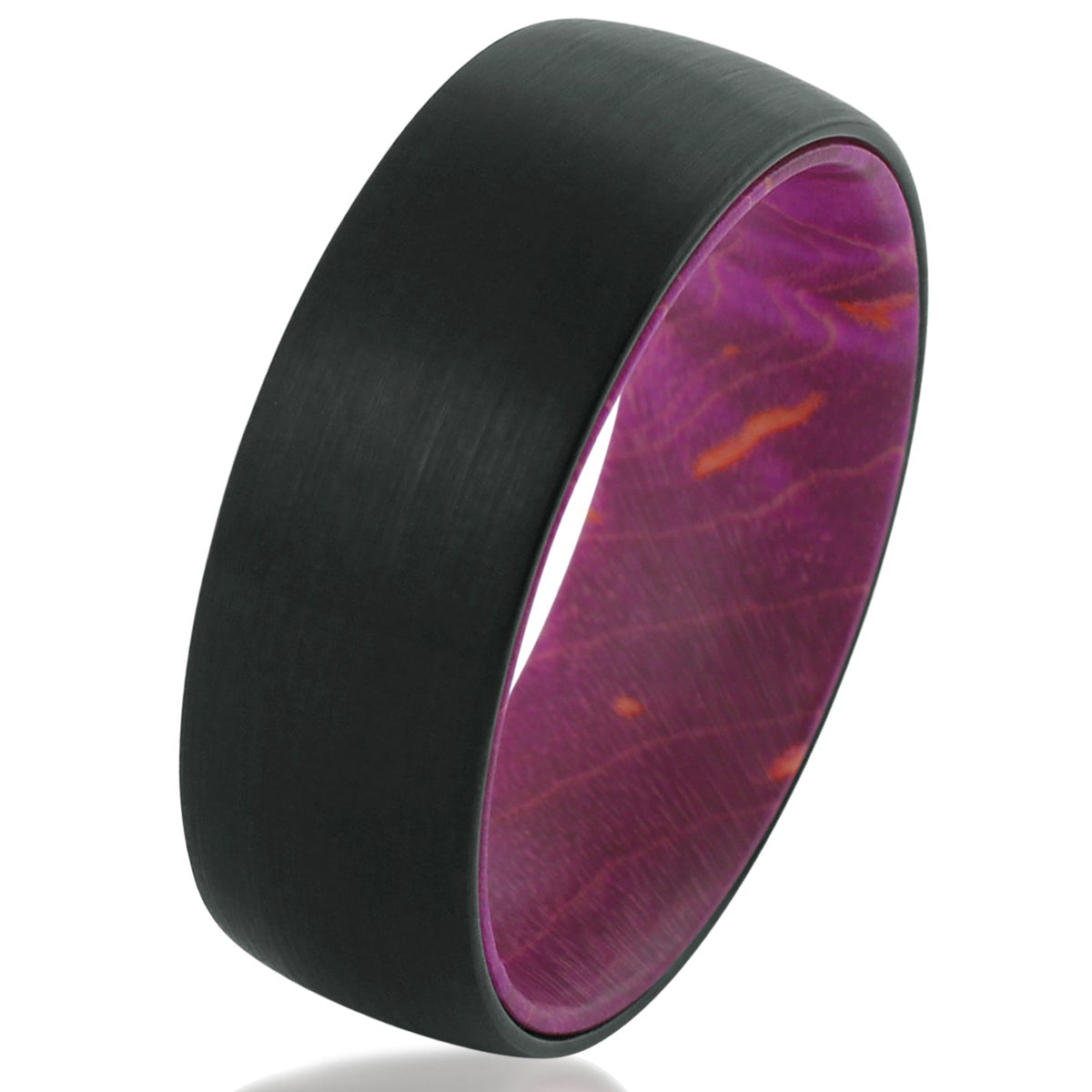 Black Tungsten + Maroon Red Box Elder Wood