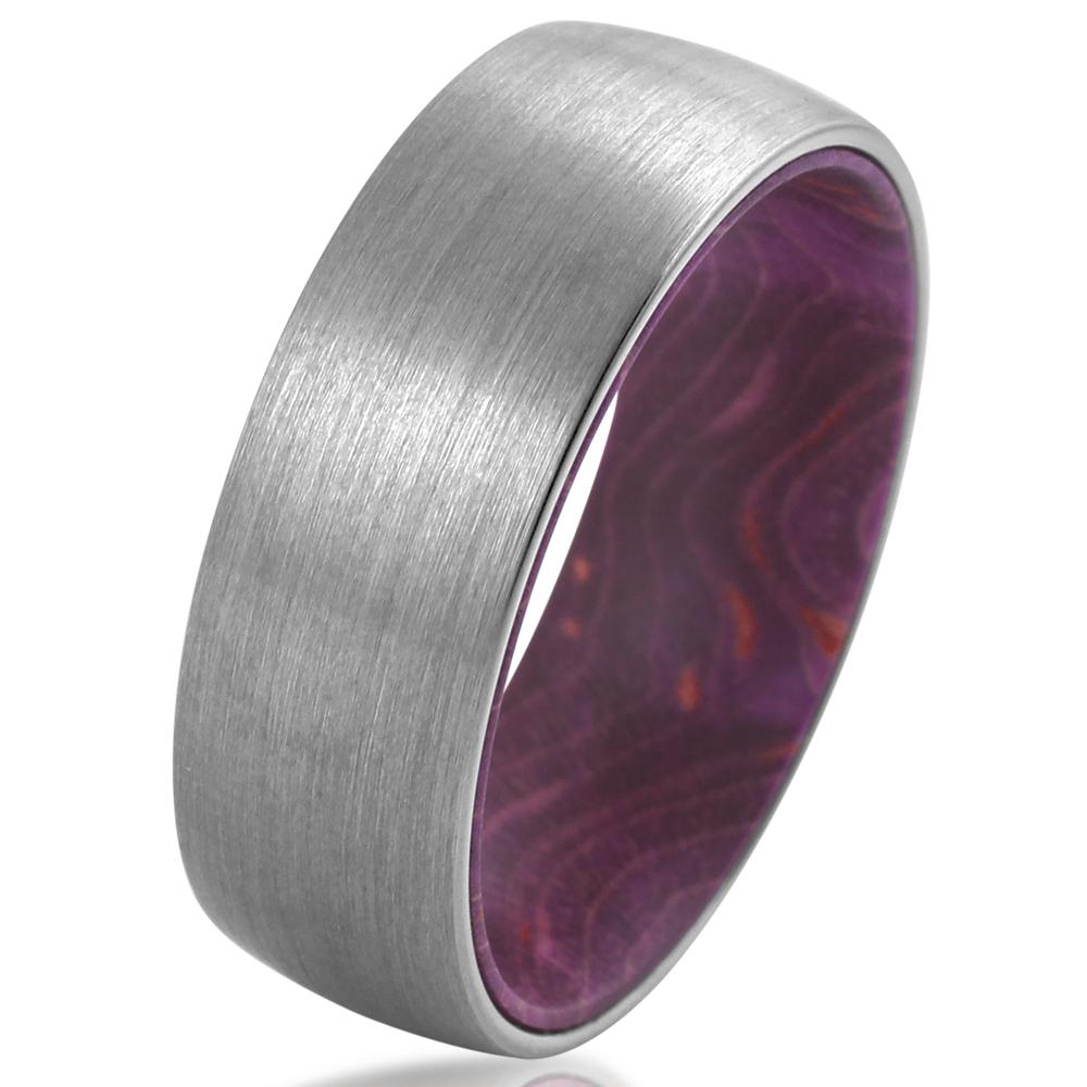 Silver Tungsten +  Box Elder Wood