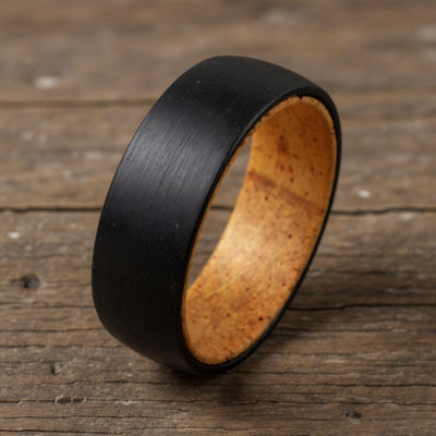 Black Tungsten + Whiskey Barrel Oak Wood