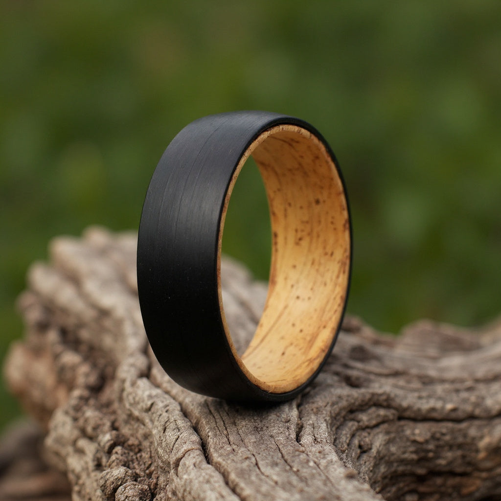 Black Tungsten + Whiskey Barrel Oak Wood