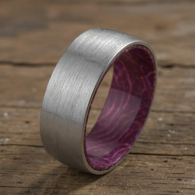 Silver Tungsten +  Box Elder Wood