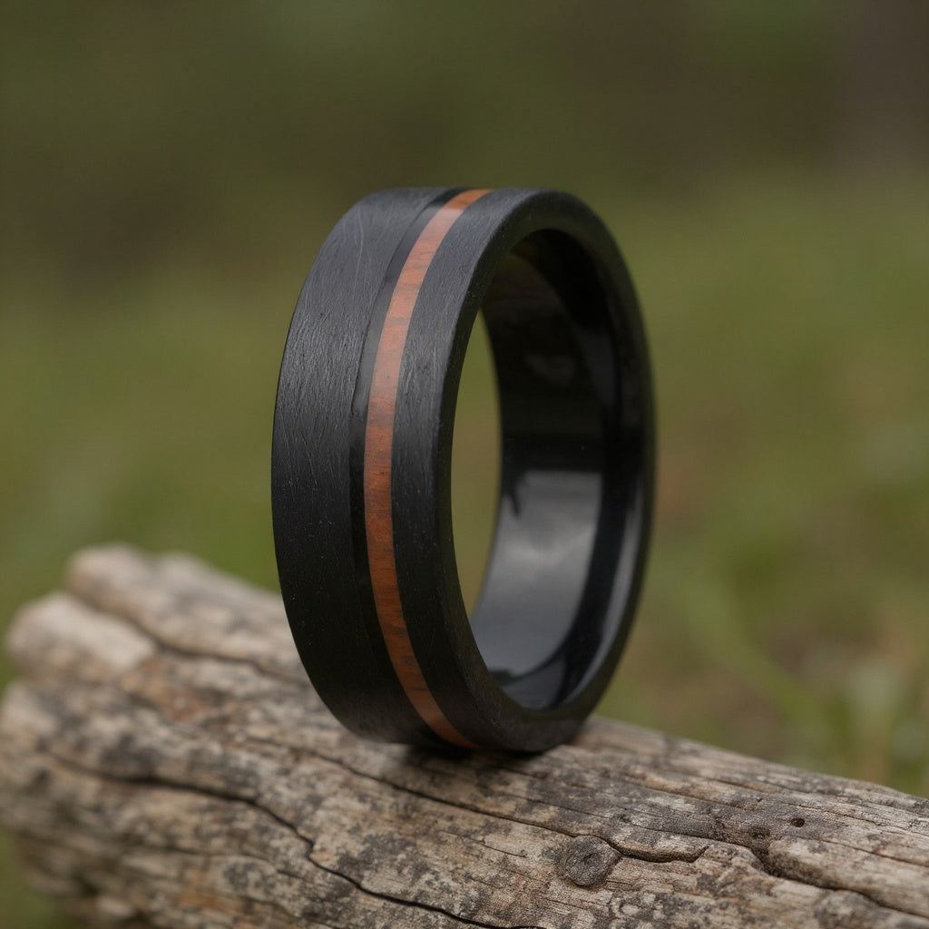 Black Tungsten + Koa Wood