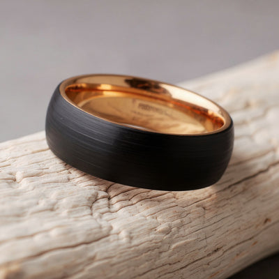 Black Tungsten + Rose Gold Interior
