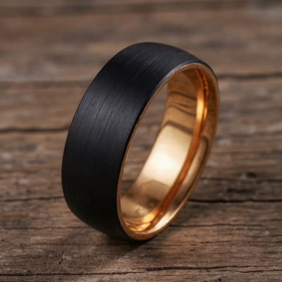 Black Tungsten + Rose Gold Interior