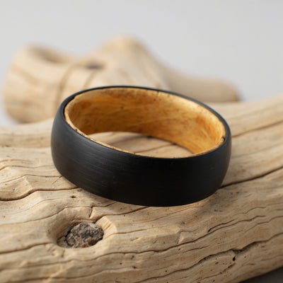 Black Tungsten + Whiskey Barrel Oak Wood