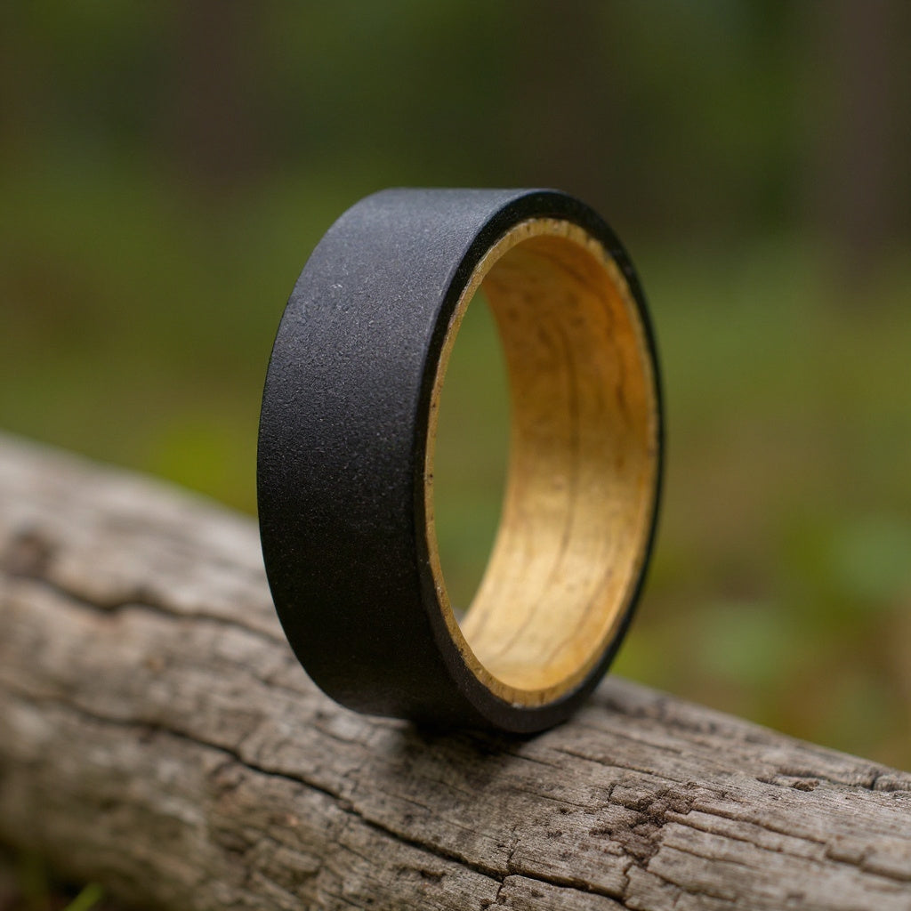 Black Tungsten + Whiskey Barrel Oak Wood