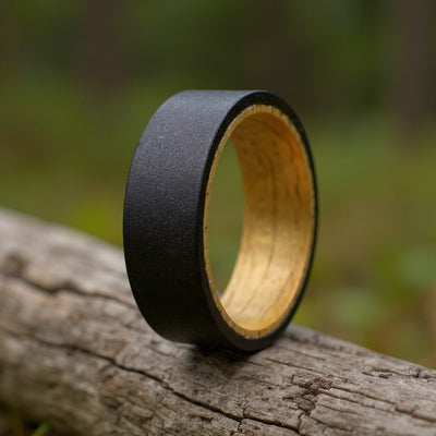 Black Tungsten + Whiskey Barrel Oak Wood