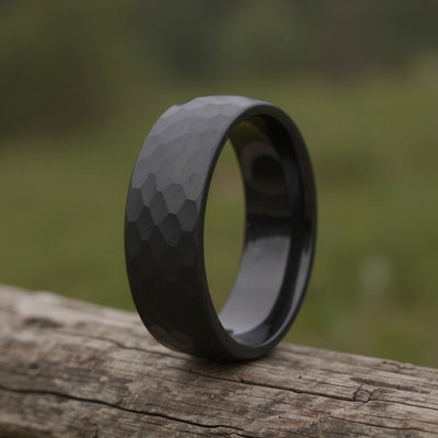 Black Tungsten + Hammered Finish