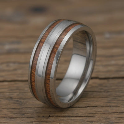 Silver Tungsten + Mother of Pearl + Koa Wood
