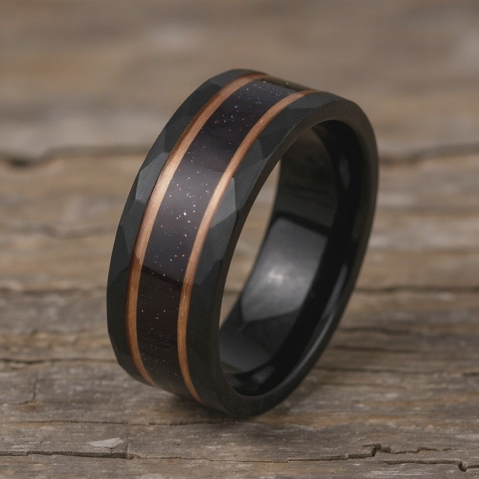 Black Tungsten + Blue Sandstone