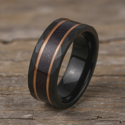 Black Tungsten + Blue Sandstone