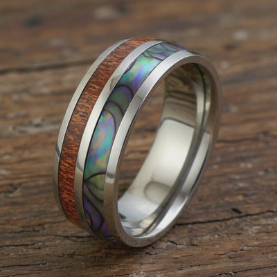 Silver Tungsten + Koa Wood + Abalone