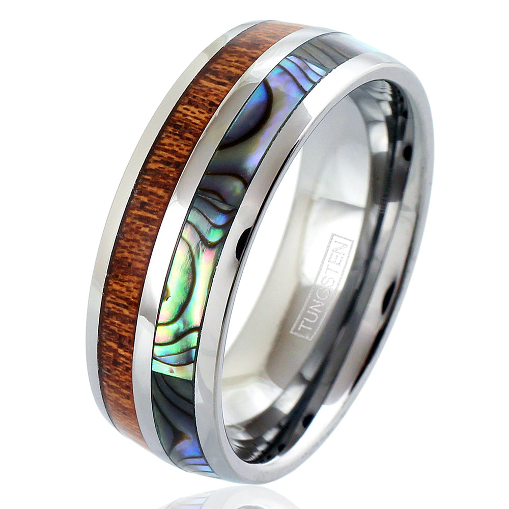 Silver Tungsten + Koa Wood + Abalone